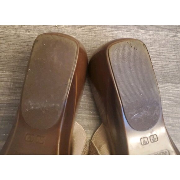 Aerosoles On Deck Wedge Slide Sandals Womens Size 9 Brown - Picture 6 of 12